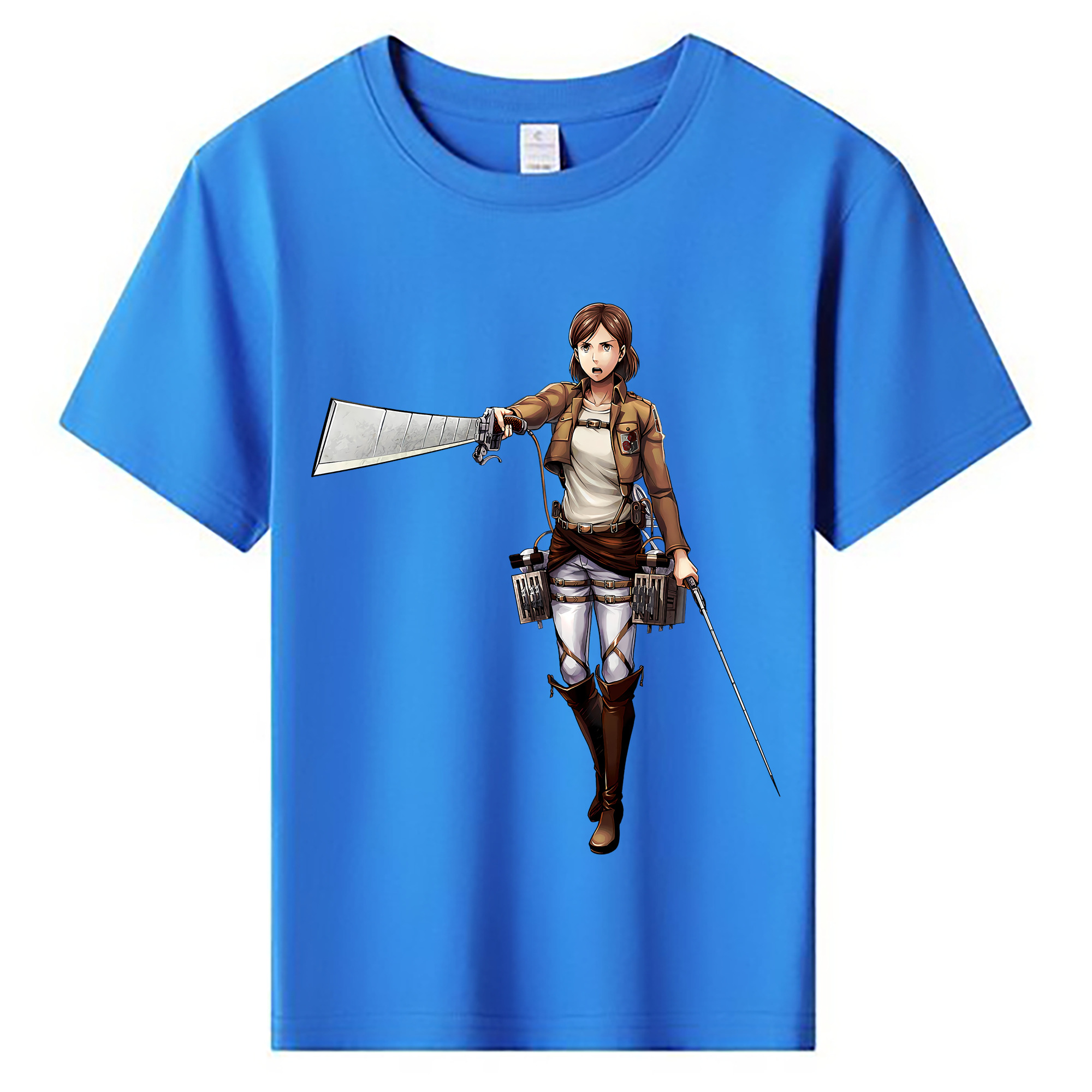 （画像用） 進撃の巨人 Attack on Titan 綿100％キッズTシャツ（フロントプリント）